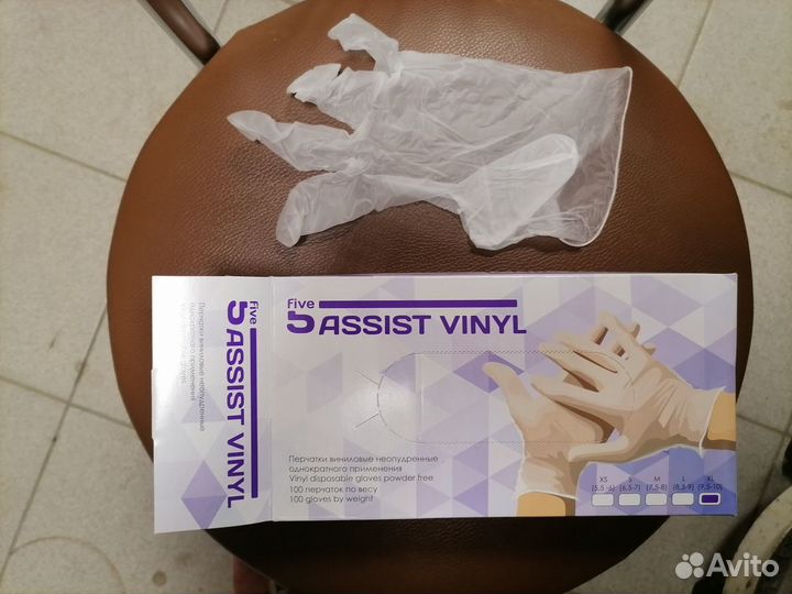 Перчатки винил и латекс