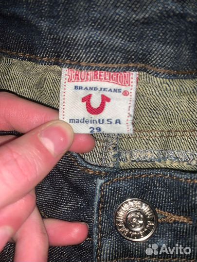 Джинсы true religion широкие мужские