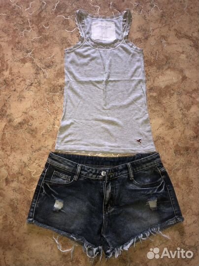 Шорты джисовые и кофточка