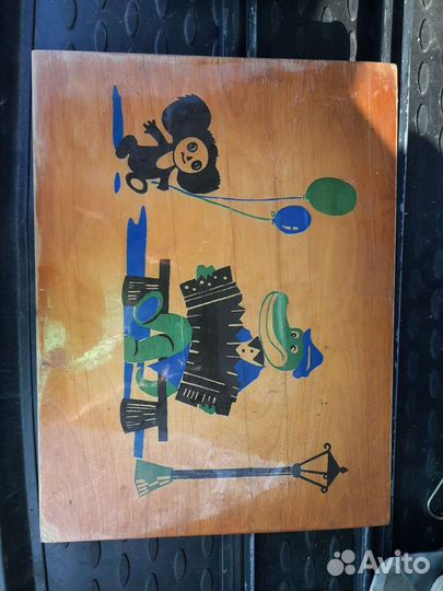 Картина чебурашка и гена СССР 1990 год