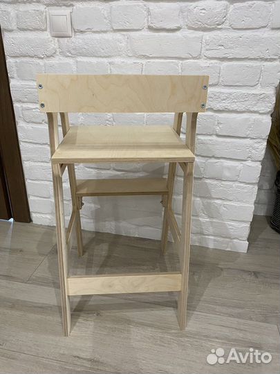 Складной детский растущий стул со спинкой эко