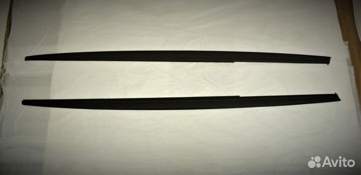 Накладки на пороги BMW F30 матовые лезвия