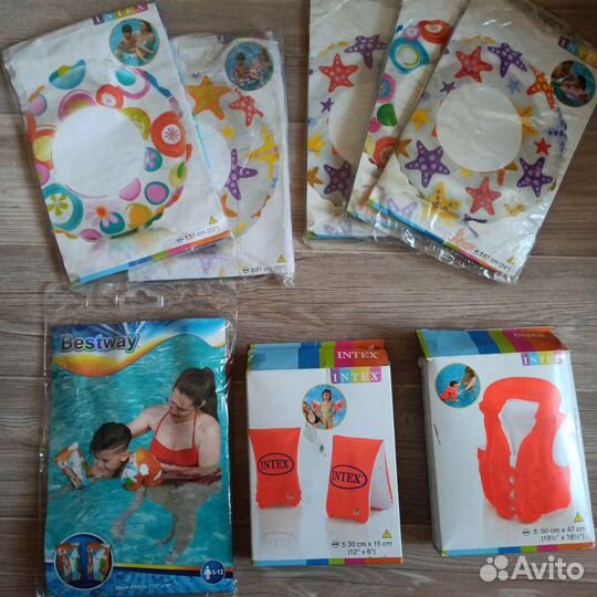 Новые нарукавники, круги, жилет intex