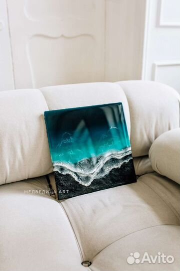Картина Берег Исландии из эпоксидной смолы