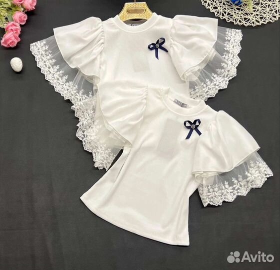 Нарядная школьная блузка для девочки