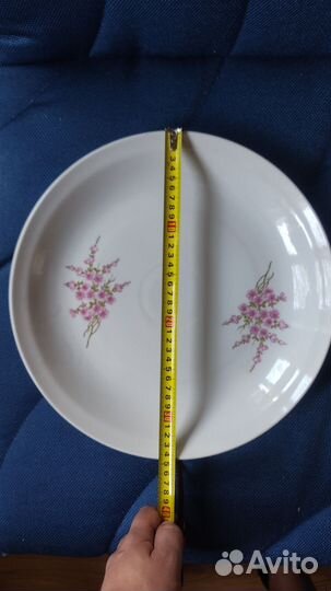 Большое Керамическое блюдо 35х3,5 см