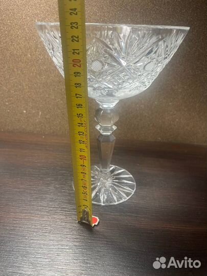 Хрустальная конфетница на ножке СССР
