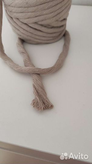 Хлопковый шпагат для макраме 9 мм