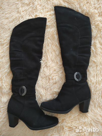 Сапоги зимние замшевые натур. на натур.меху 37