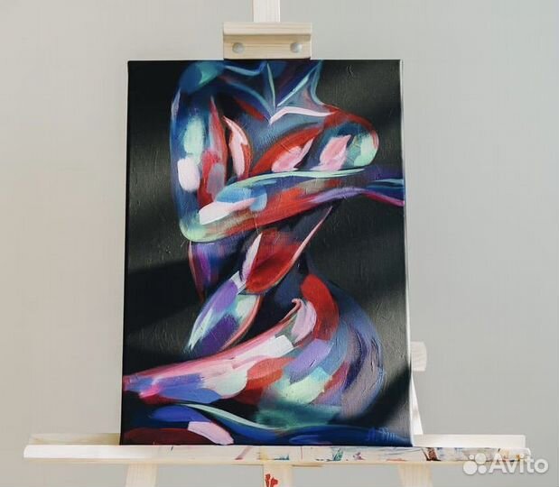 Картина Девушка в неоне