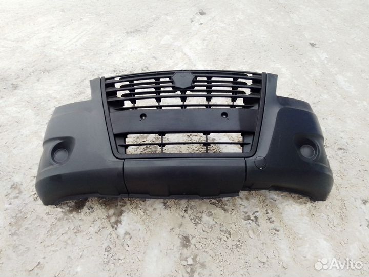 Бампер газель next передний без птф