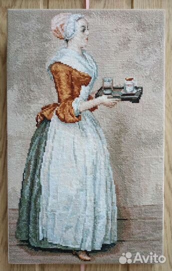 Картина вышитая крестом, ручная работа