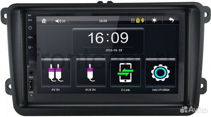 Переходная рамка 2din для Volkswagen golf,passat