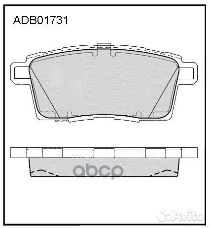 Колодки тормозные дисковые перед ADB01731 A