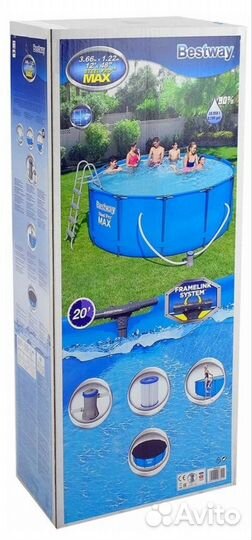 Каркасный бассейн Bestway 366х122 новый