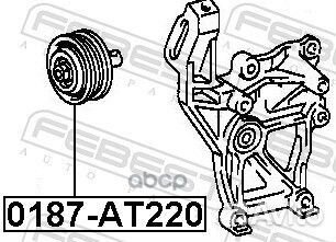 Ролик натяжной 0187-AT220 0187-AT220 Febest