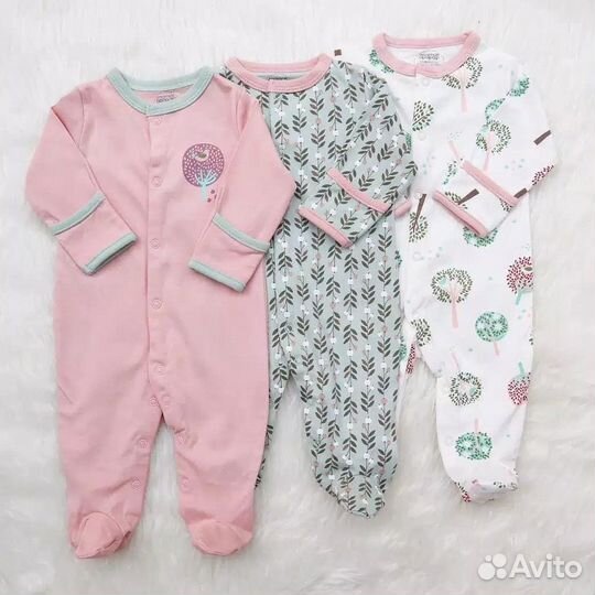 Комбинезоны слипы набор