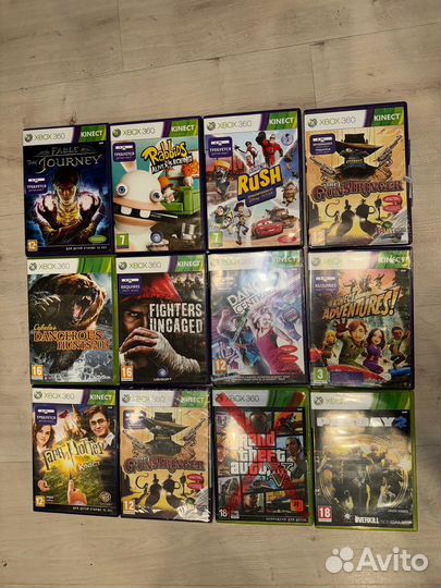 Игровые диски на xbox 360(kinect), PS2, 3, 4