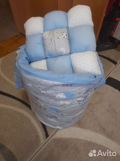 Детские подушки и одеяло в сумке