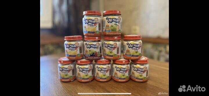 Фруктовое пюре агуша