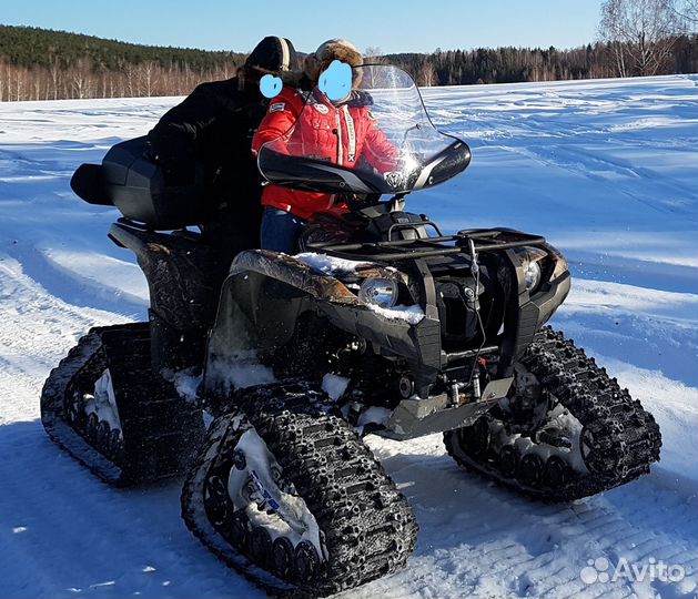 Yamaha YFM 700 fwad на гусеницах