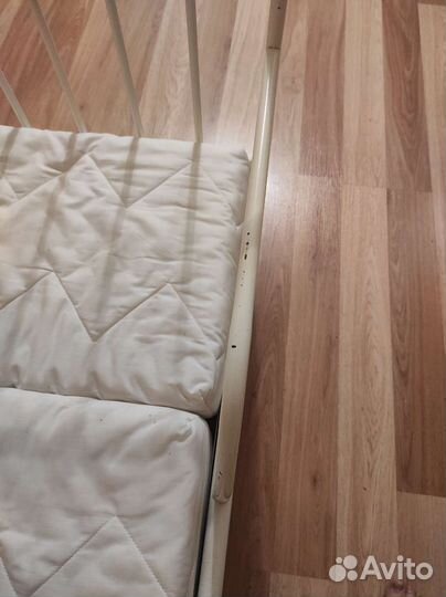 Детская кроватка металлическая раздвижная икеа