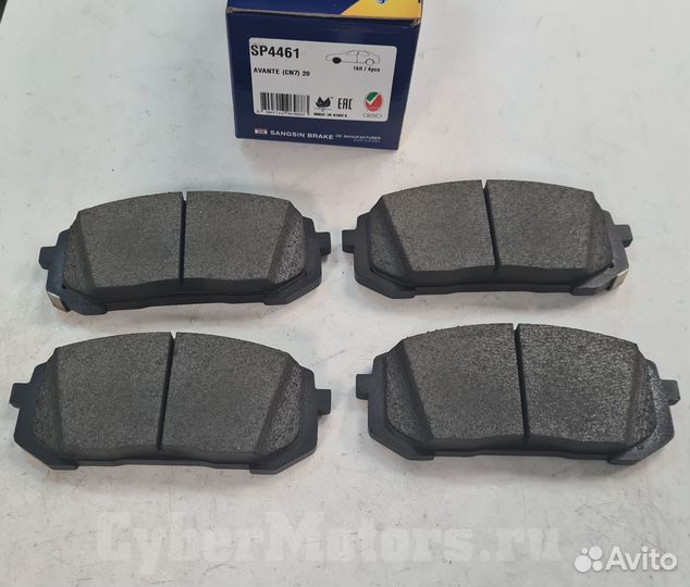 Колодки тормозные передние hyundai sonata