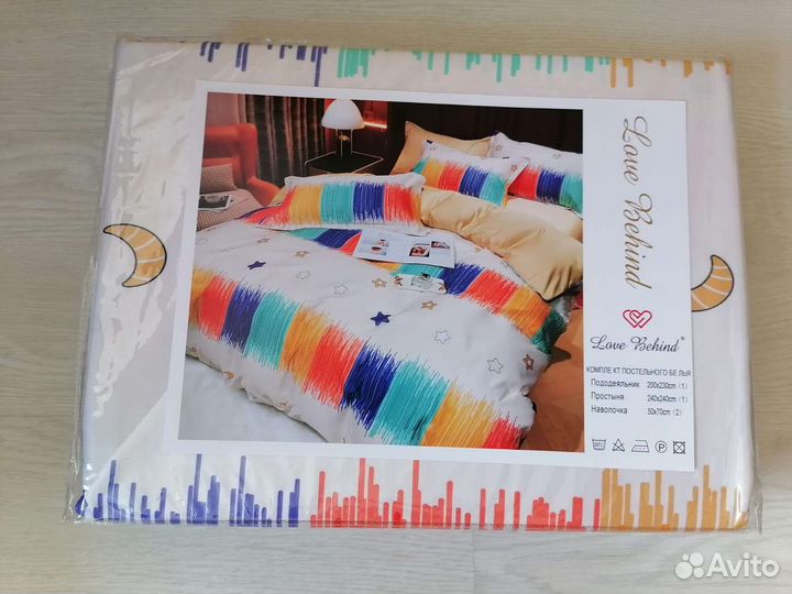 Новый комплект постельного белья евро размер