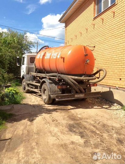 Услуги Ассенизатора Бочка 4куба маз 12куб