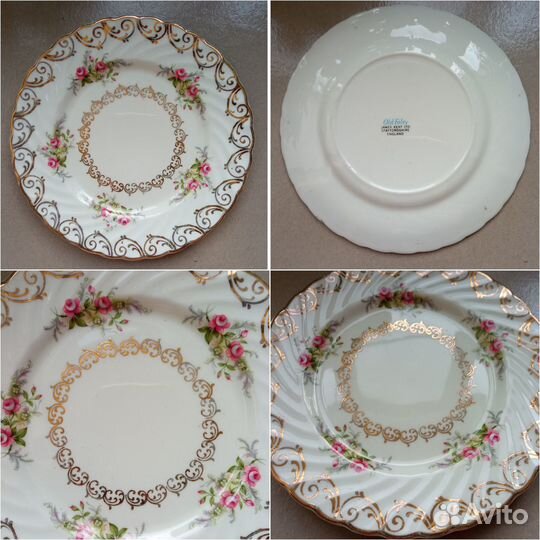 Тарелки, блюдца с цветами Англия, Германия
