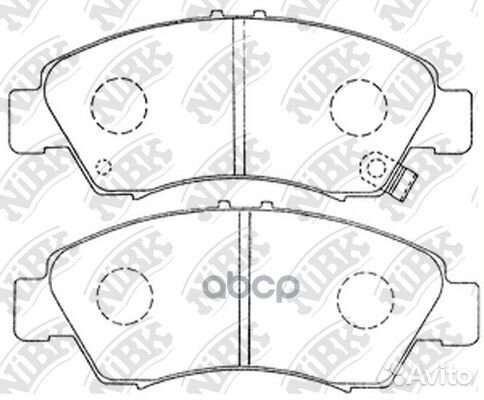 PN8265nibk колодки дисковые п. Honda Civic 1.3i