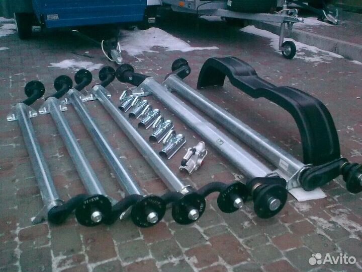 Ось прицепа рессорная /торс.alko