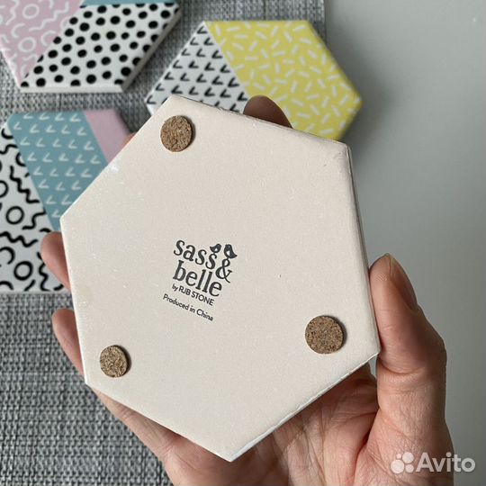 Подстаканники подставки под чашки набор керамика