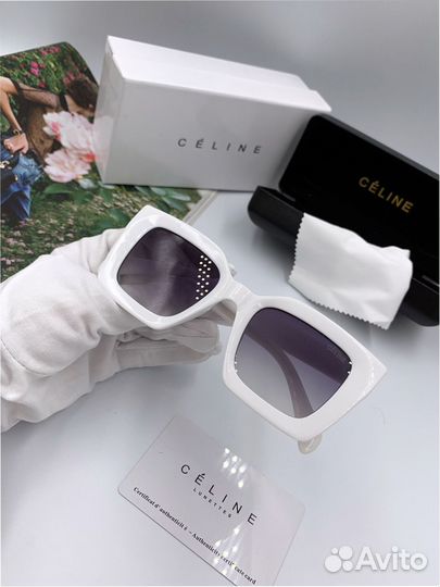 Солнцезащитные очки Celine белые
