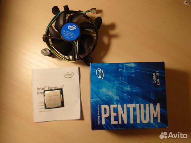 Процессор Intel Pentium G4560 BOX +куллер LGA 1151