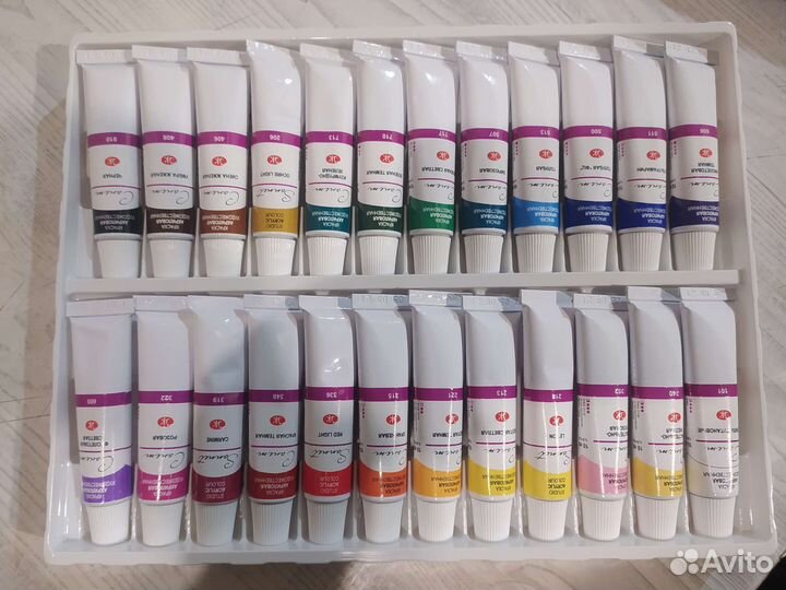 Акрил Сонет 24 цвета новый