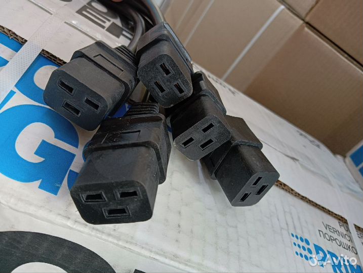 Кабель питания С19 3х2.5 (1.5 метра)