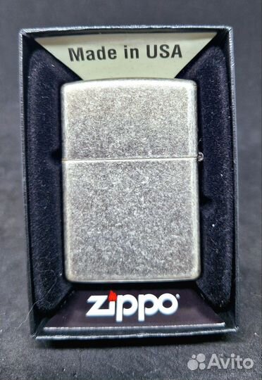 Zippo Antique Silver PlatePlate