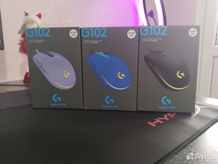Игровая мышка logitech g102 Новые в коробке