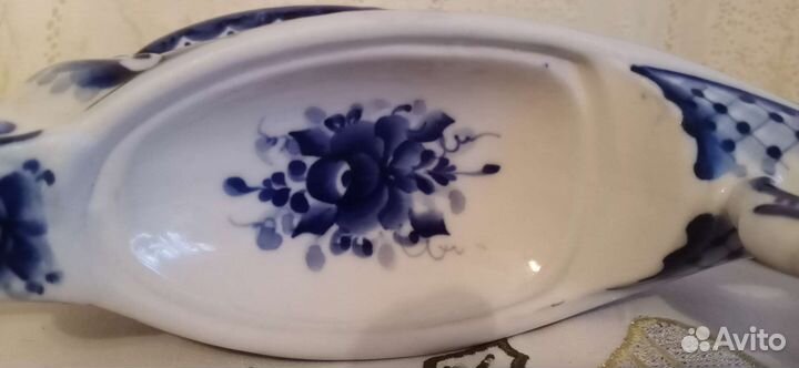 Икорница стерлядь гжель