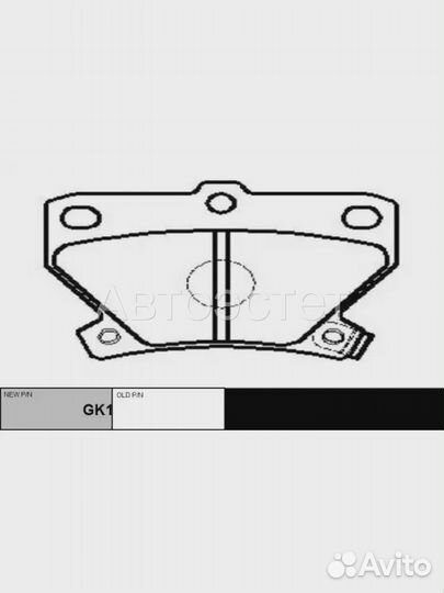 Тормозные колодки дисковые GK1056