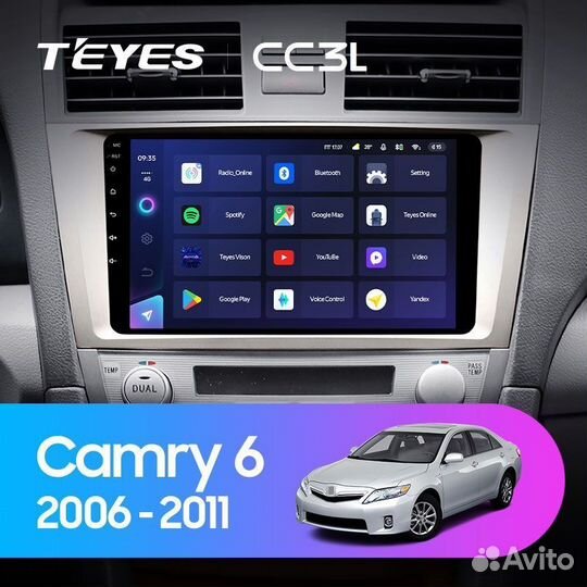 Магнитола Toyota Camry 40 XV40 Teyes CC3L 4/32гб