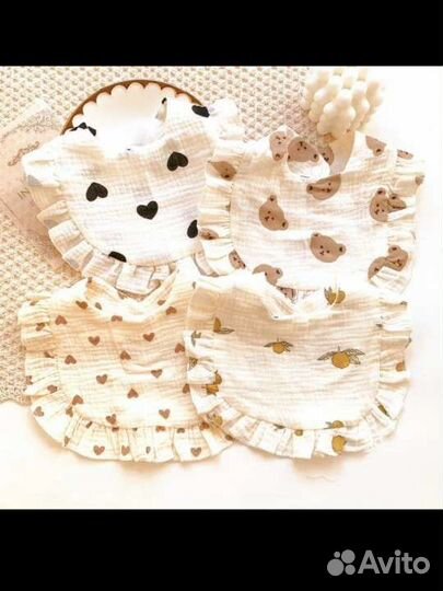 Слюнявчик нагрудник 2 шт