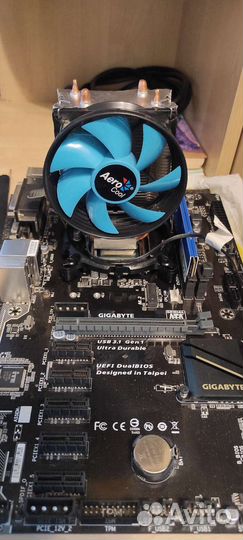 Gigabyte h110 d3a+celeron g3900+куллер+8gb
