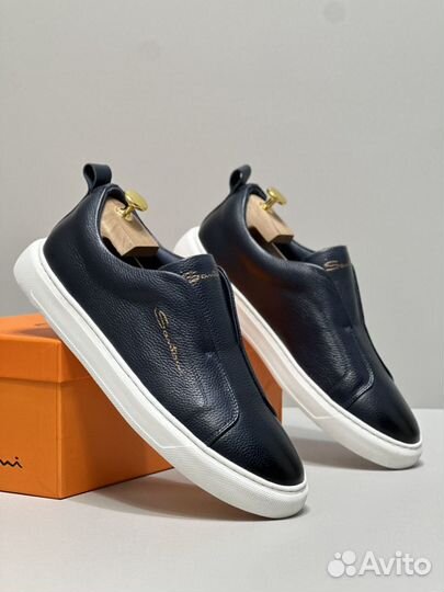 Слипоны мужские santoni