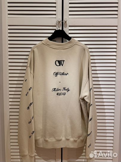 Свитшот off white Abloh новый оригинал из цума