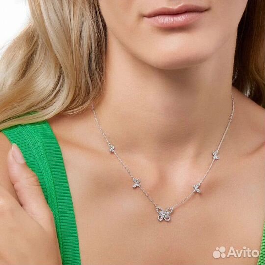 Колье Graff butterfly белое золото 750, бриллианты