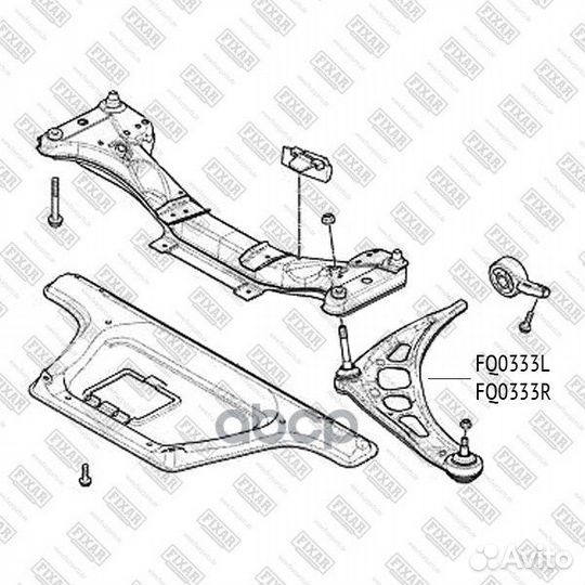 Рычаг подвески FQ0333L fixar