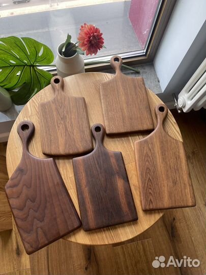 Доска разделочная из дерева термо дуб и ясень