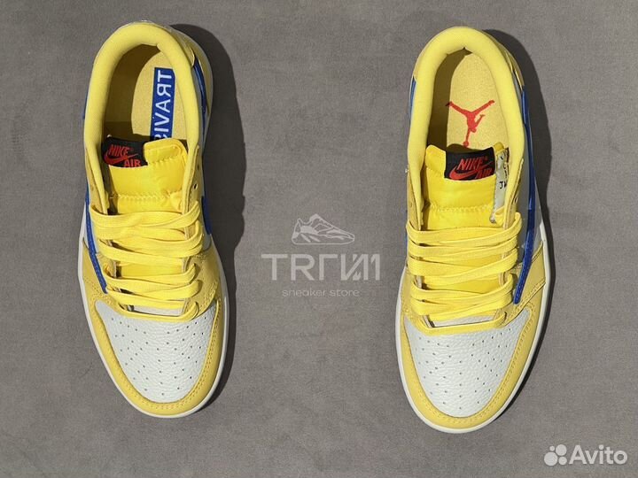 Кроссовки Air Jordan 1 Low Travis Scott Canary